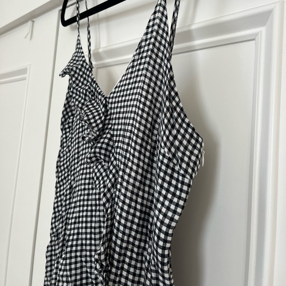 Gingham Mini Dress with Ruffle - Picture 4 of 4